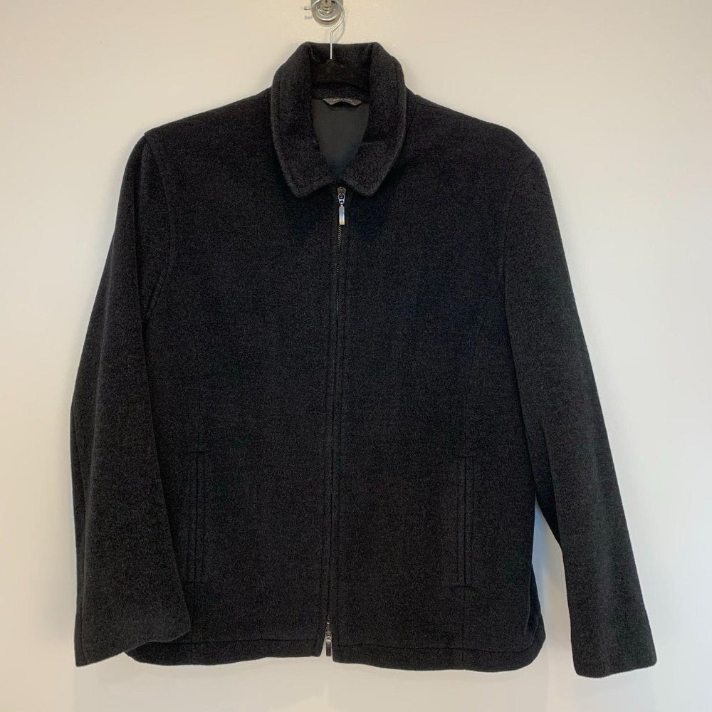 Robert Barakett Mens Coat Angora Wool Large Long — image 8 of 8